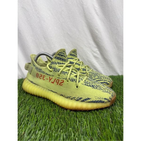 Adidas Yeezy Boost 350 V2 Low Semi Frozen Yellow With BOX Size 7