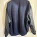 New York Giants navy leather bomber letterman’s jacket #NFL #GiantsNation