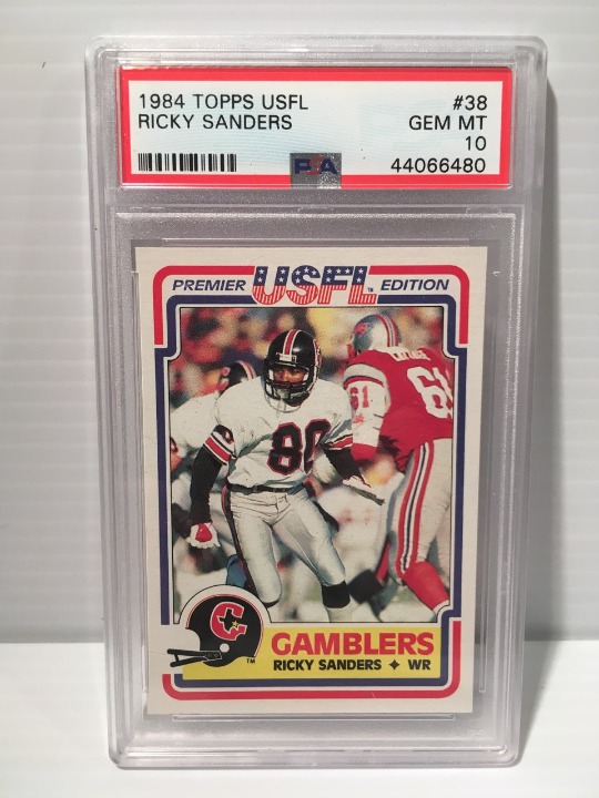 Ricky Sanders 1984 Topps USFL RC PSA 10