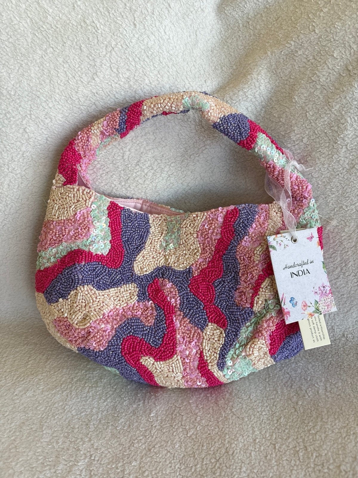 Viral! Colorful Beaded Bag~Made In India~BNWT