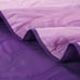 3PC Purple Reversible Bedspread Oversize Sea Shell Pattern Queen Size