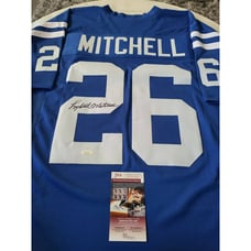 Lydell Mitchell Autographed/Signed Jersey JSA COA Indianapolis Colts