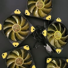 Apevia Gold/Yellow Chassis Fans 120mm