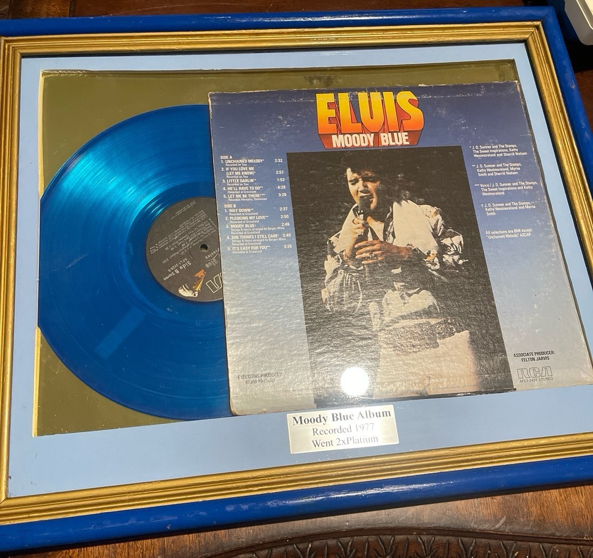 Elvis Moody Blue 1977 Vinyl
