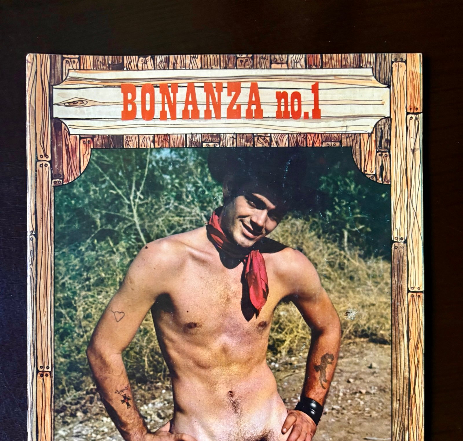 Vintage Gay! BONANZA #1 1969 RON DILLY cover TIM LEWIS cfold Larry Norten RARE