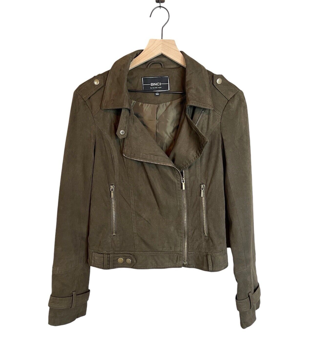 BNCI by Blanc Noir Faux Suede Moto Jacket