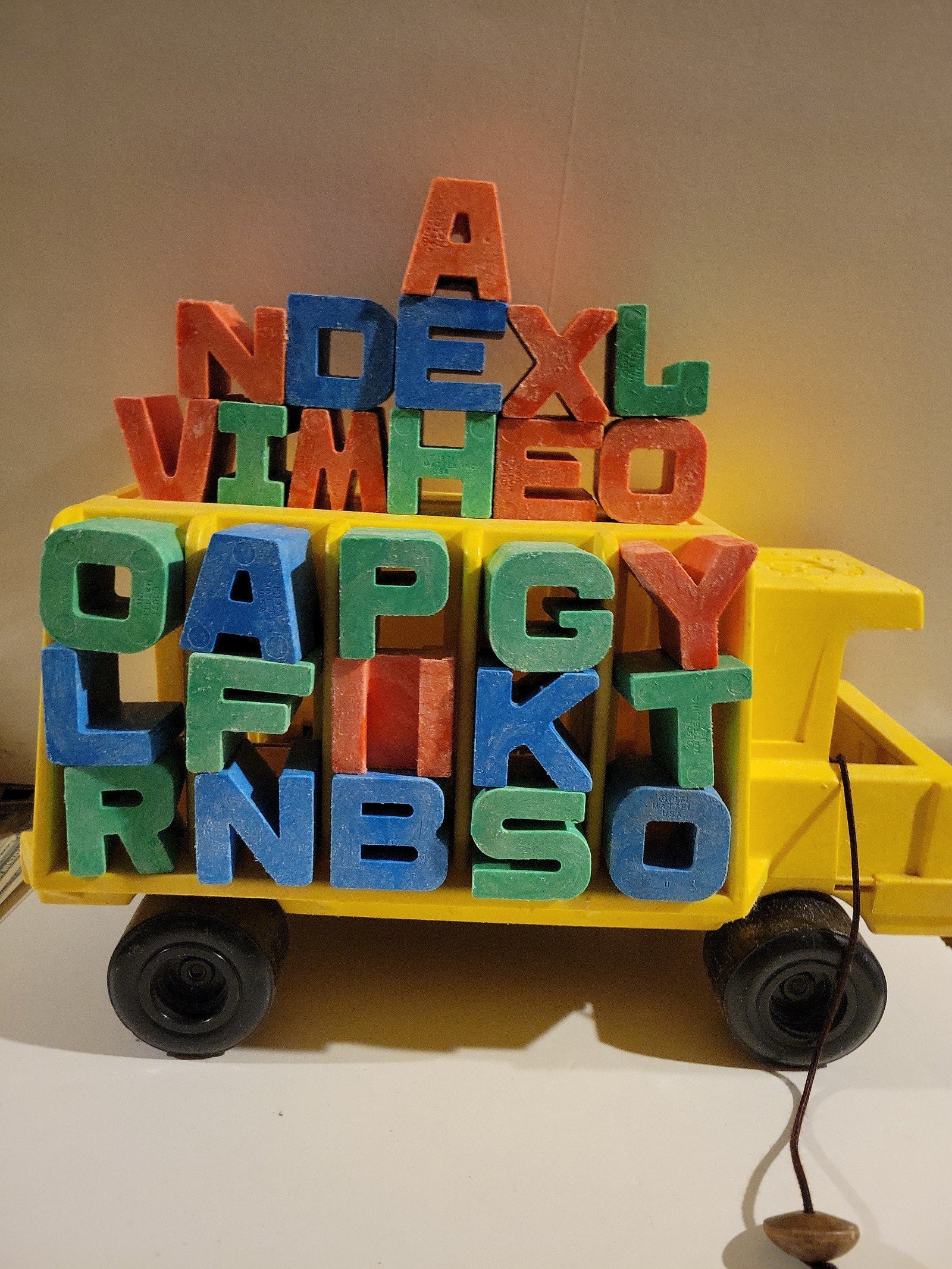 MATTEL TUFF STUFF ALPHABET TRUCK