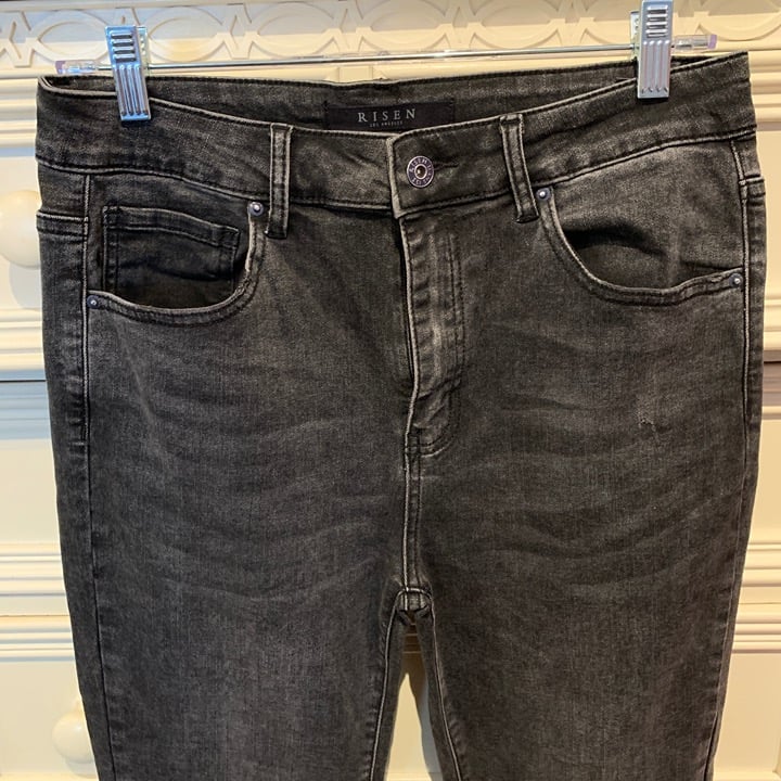 973 - Risen Charcoal/Black Skinny Jean