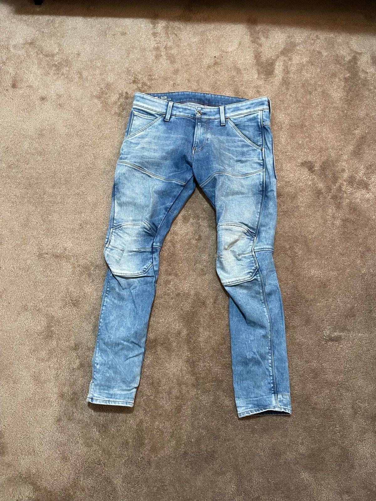 G Star Raw 5620 Light Wash 3D Skinny Jeans 34x30