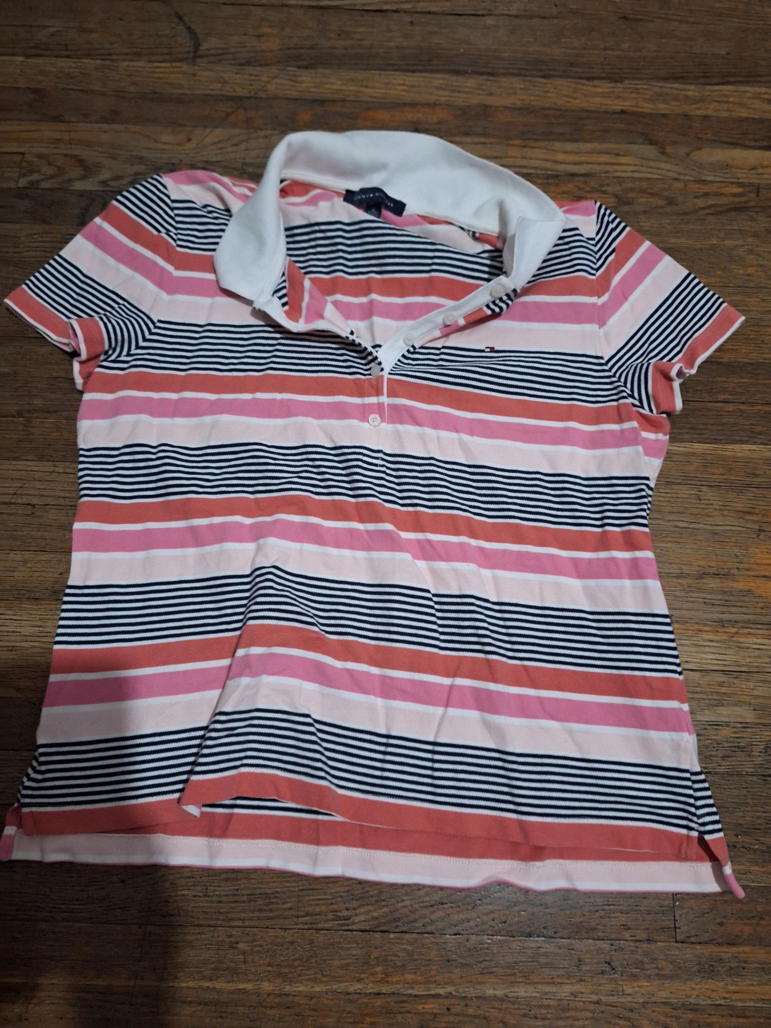 TOMMY HILFIGER POLO SHIRT WOMEN'S SIZE MEDIUM