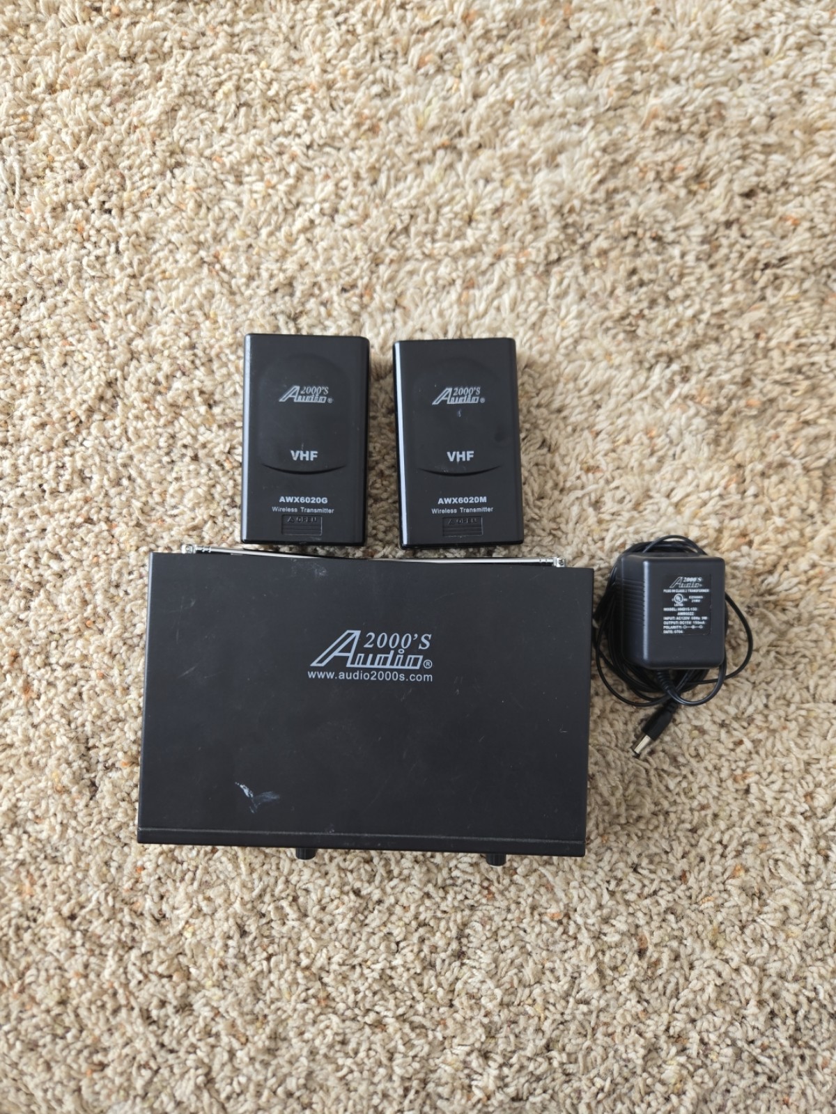 Audio2000'S AWR6022 Series VHF Dual-Channel Wireless System W/ 2 Transmitters