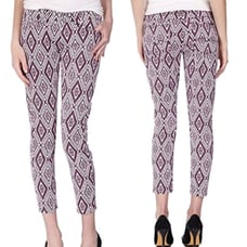 7 For All Mankind Cropped Gwenevere Ankle Skinny Pattern Pant, Women's Size 32