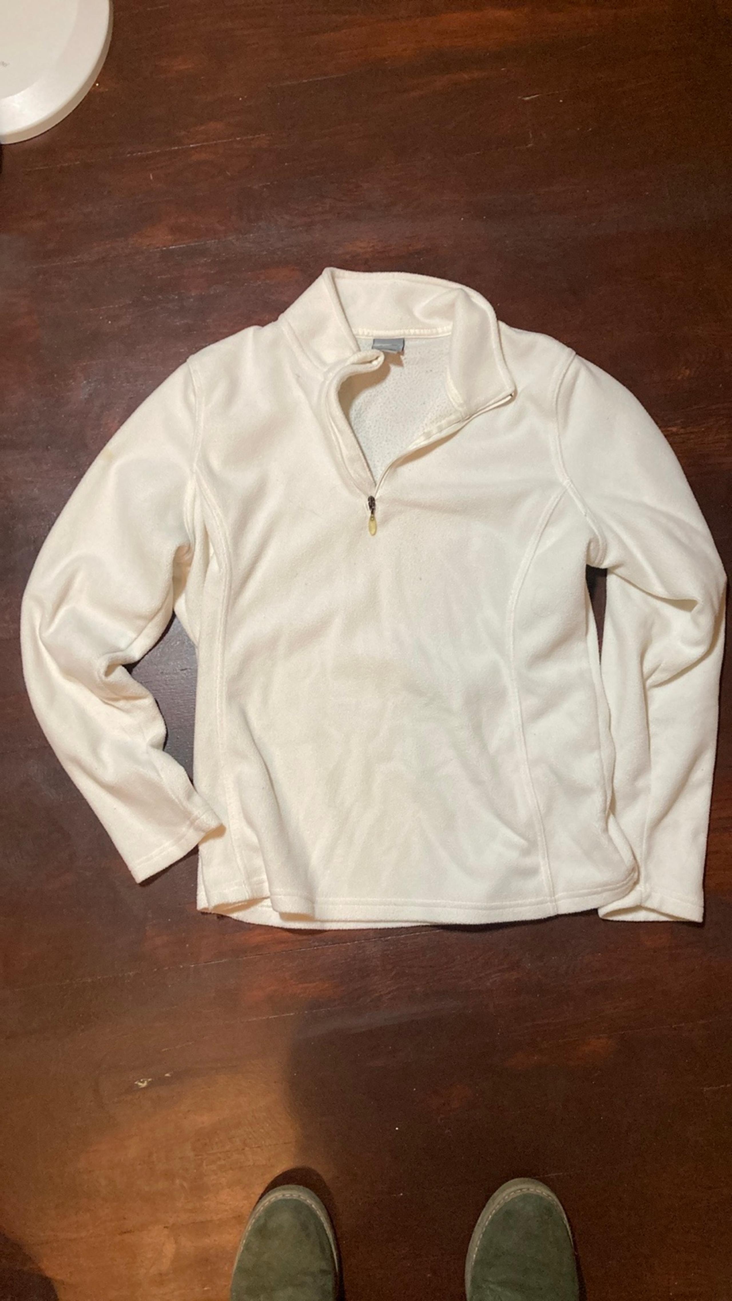 Ivory Quarter Zip Fleece