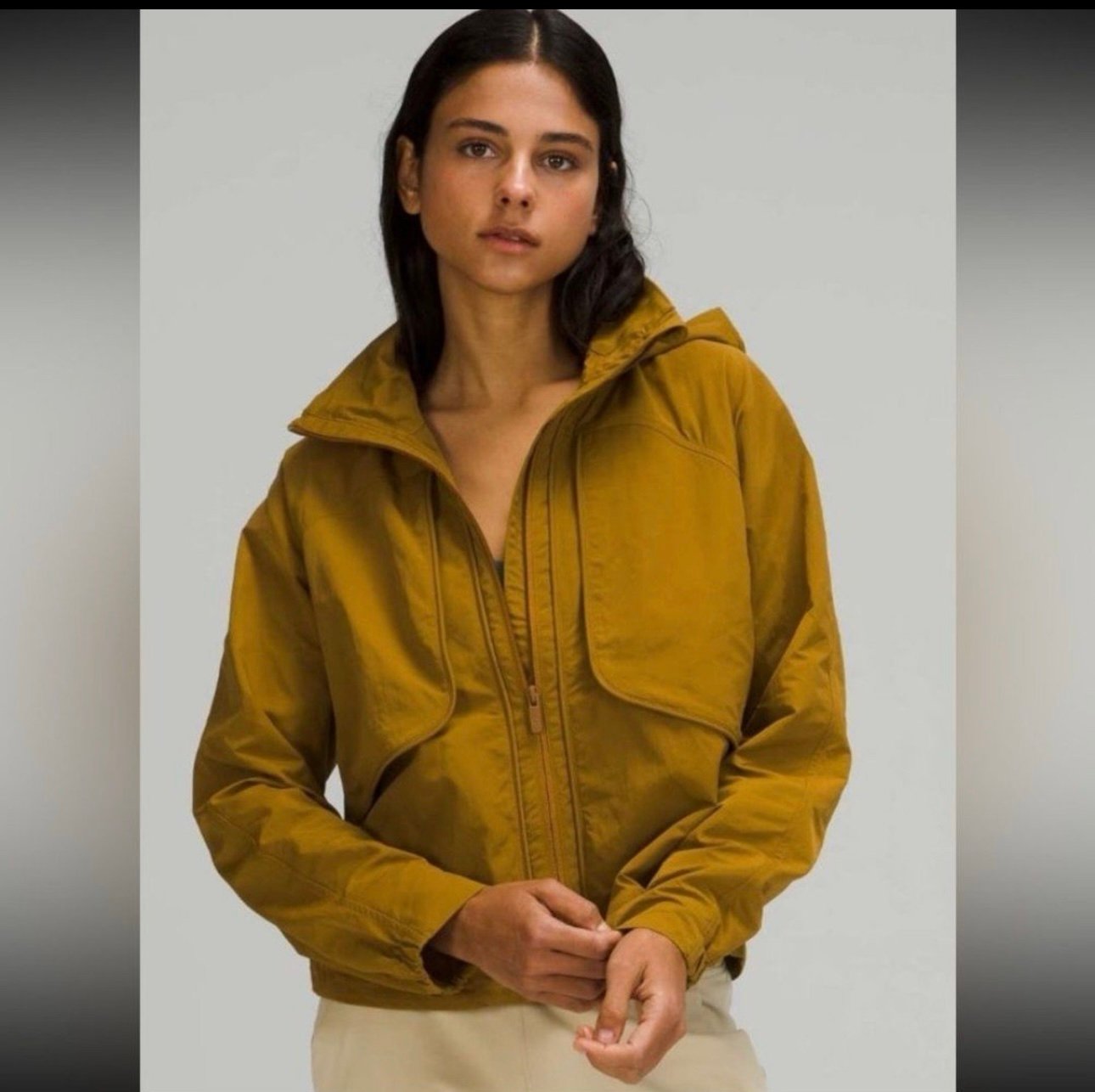 Lululemon Always Effortless Jacket - Gold Spice - Size 12 - Like New