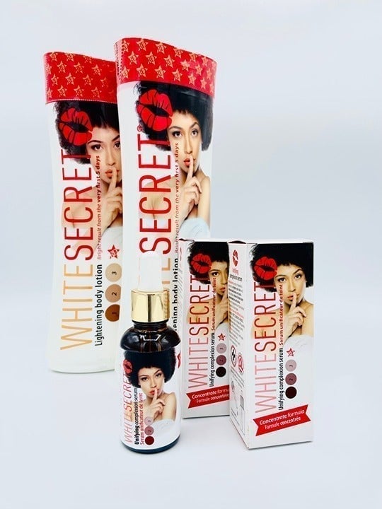 Set of 2x White Secret lightening body lotion 500ml + 2xWhite Secret Serum 30ml