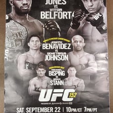 UFC 152 Jones vs Belfort 18X24 Promo Poster