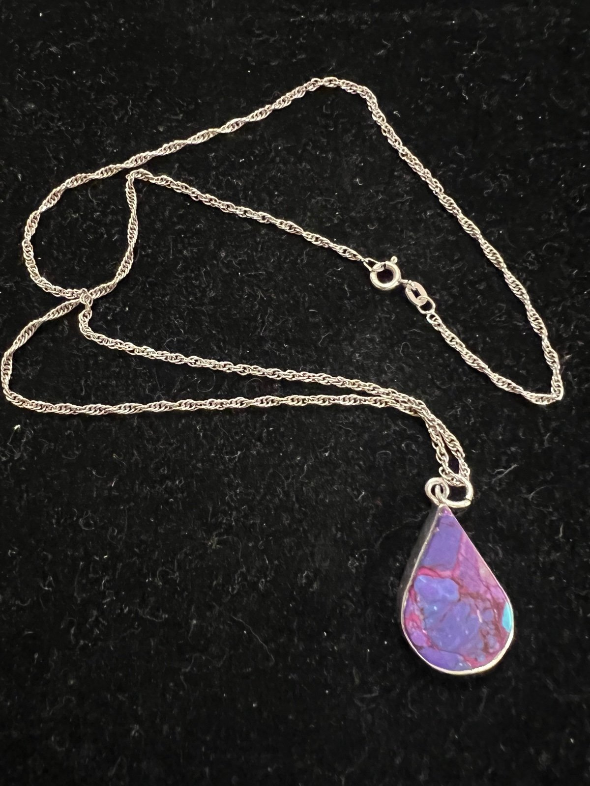 Sterling Silver mojave turquoise Necklace