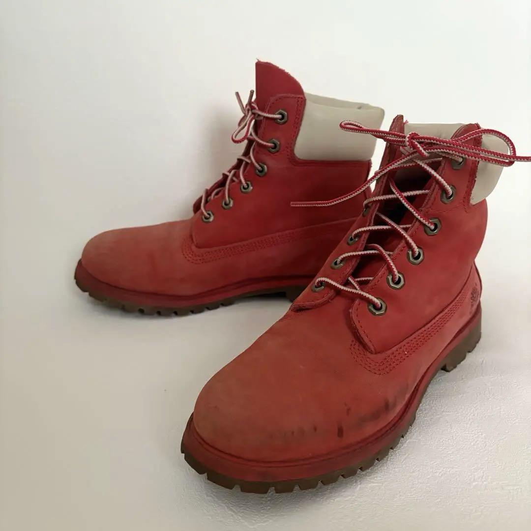 Timberland Red Suede Work Boots