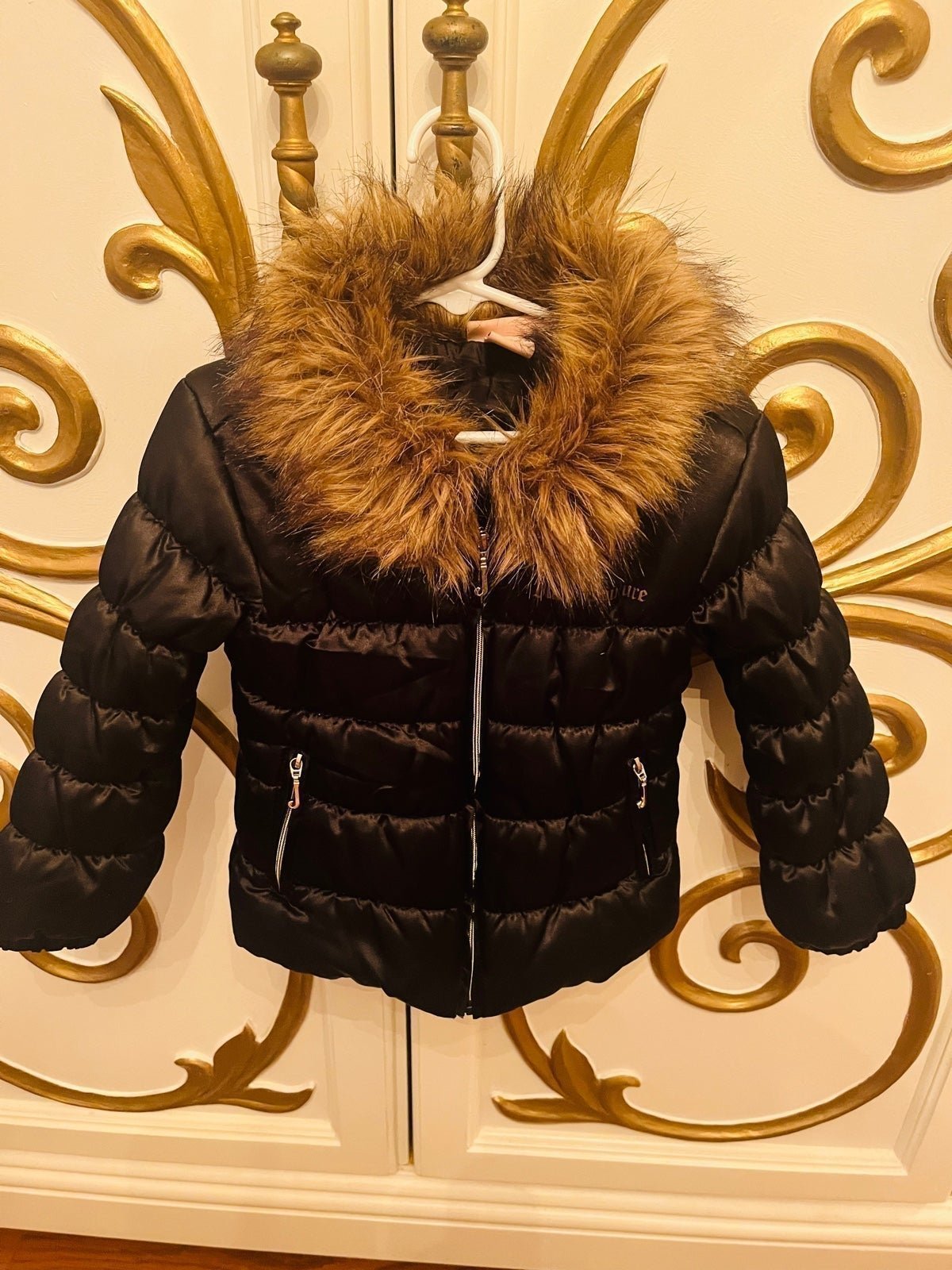 Juicy Couture Black Stunning Puffer Jacket 4T