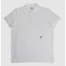 ALEXANDER KRAFT Mens Sz Small White Textured Cotton Polo Shirt NEW NWOT