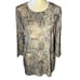 Leggiadro Leopard Animal Print Stretchy Top Blouse Size 5 EUC Made Italy