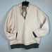 Madewell (Re)sourced Sherpa Half-Zip Sweatshirt Shacket Bone Size XXL