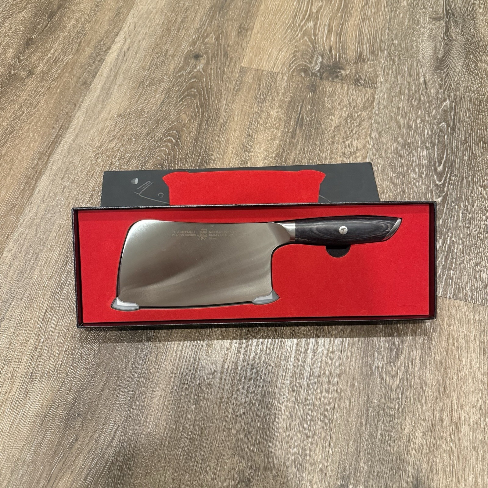 Tuo Cleaver Knife German HC Steel Cutlery Falcon Series 6.5 Vegetable Meat NEW