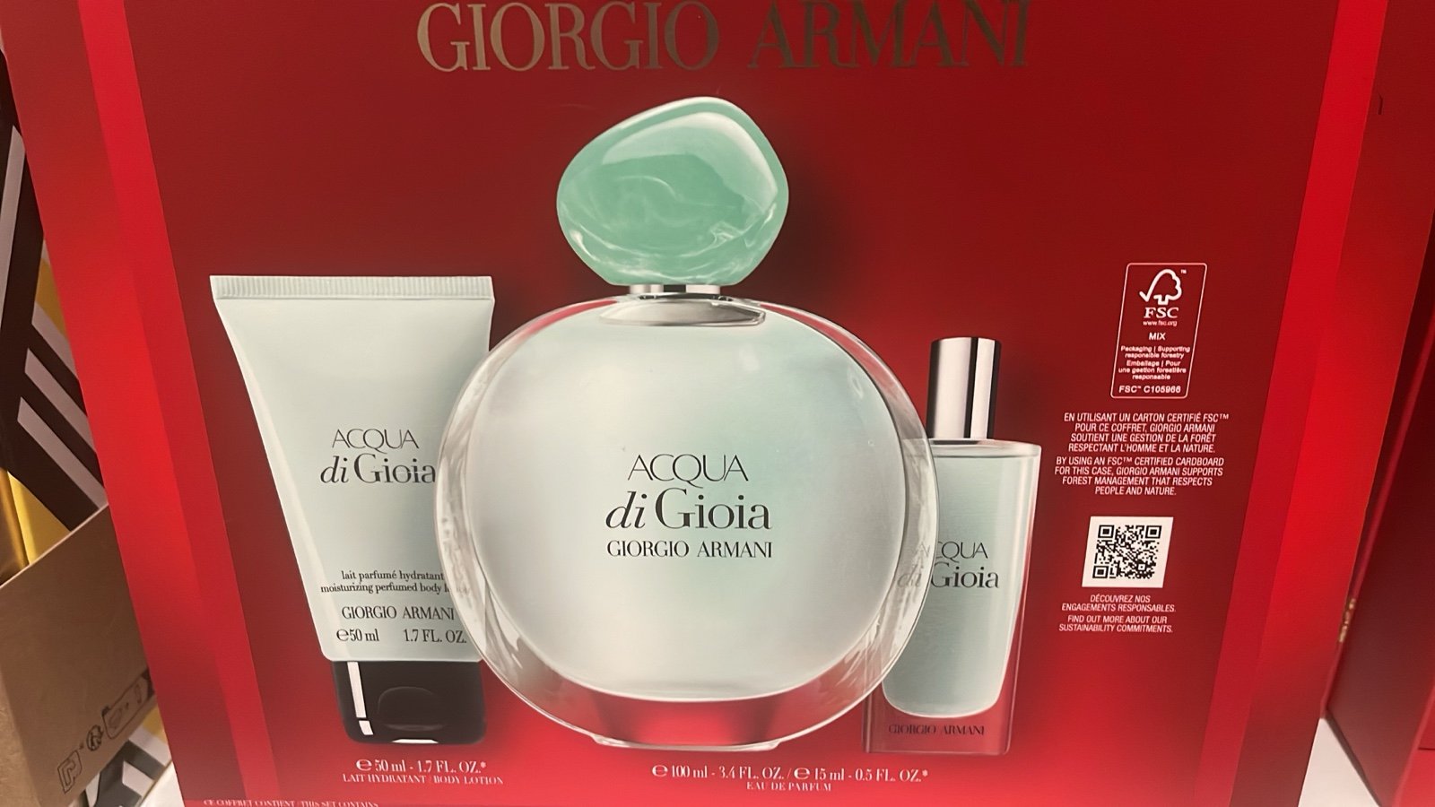 Armani Acqua di gioia 3 pcs set