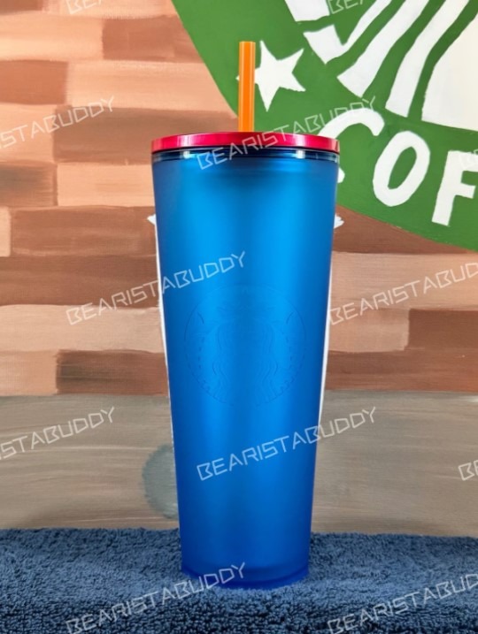Starbucks Prototype Blue/Red Soft Touch Venti