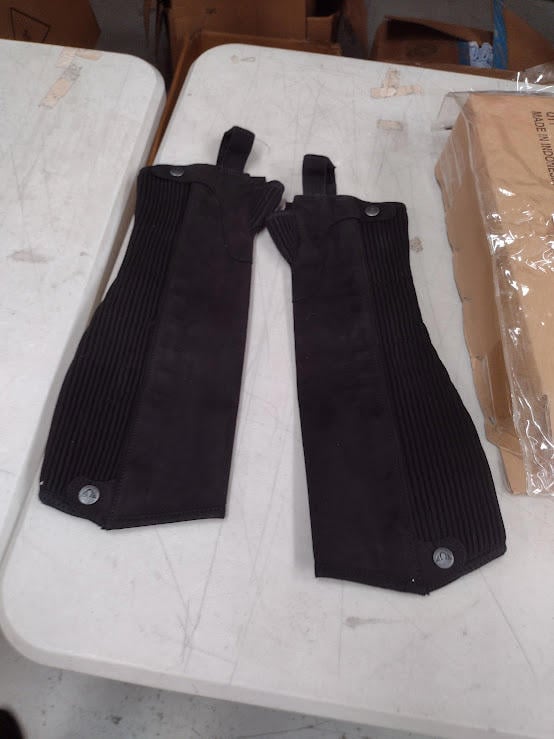 TuffRider Ladies Saratoga Synthetic Half Chaps, VIR-B0B79WYX6B