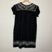 Johnny Was Black White Embroidered Tunic Linen Dress Size S Women