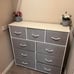 9-Drawer Dresser Fabric Storage Tower Bedroom Hallway Entryway Closet Light Grey