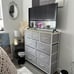 9-Drawer Dresser Fabric Storage Tower Bedroom Hallway Entryway Closet Light Grey