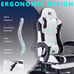 Ergonomic Gaming Chair Gamer Computer Chair Swivel PU Leather Office Chair