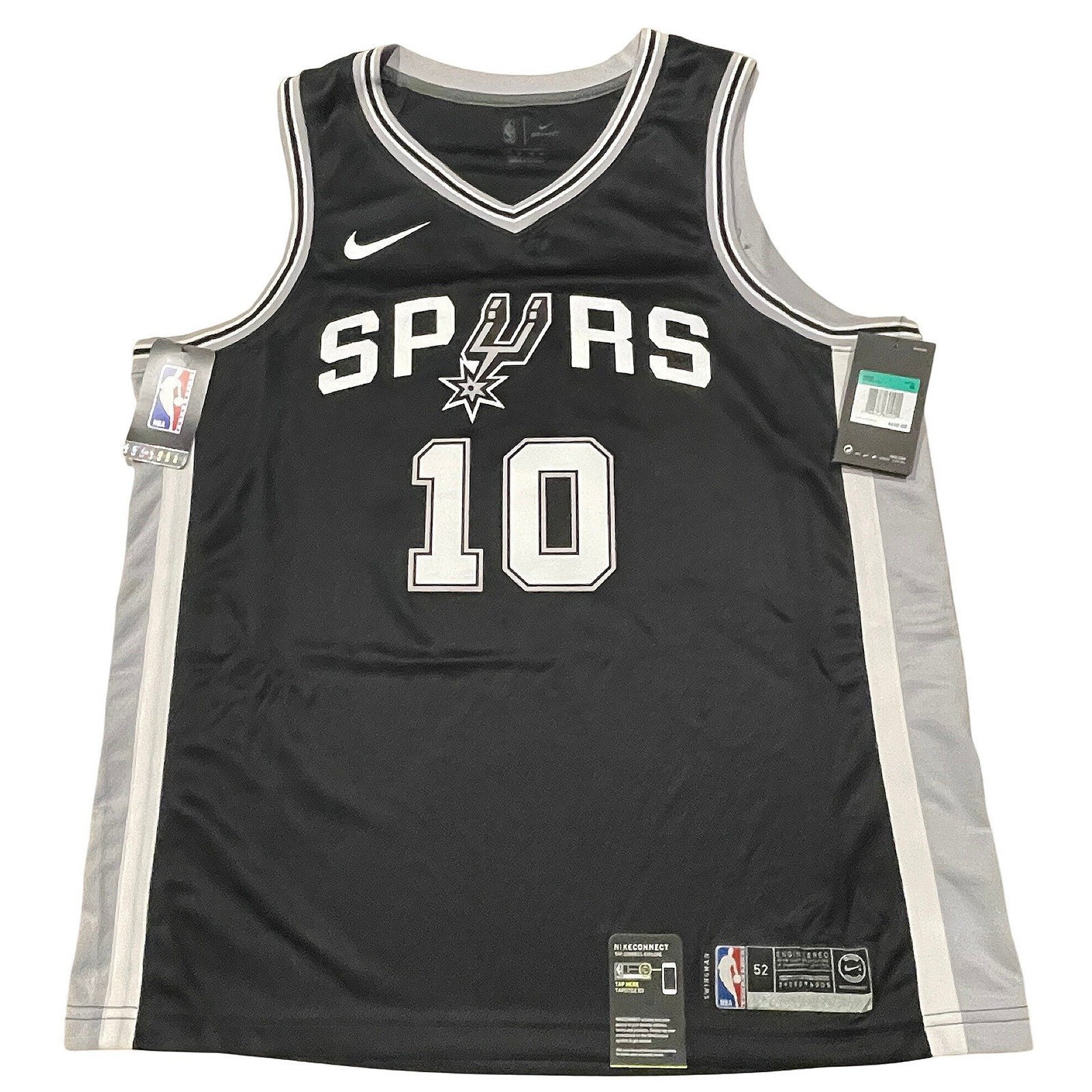 NIKE NBA SPURS DeMAR DeROZAN #10 DRI-FIT TANK JERSEY SWINGMAN MEN SZ 52 XL New