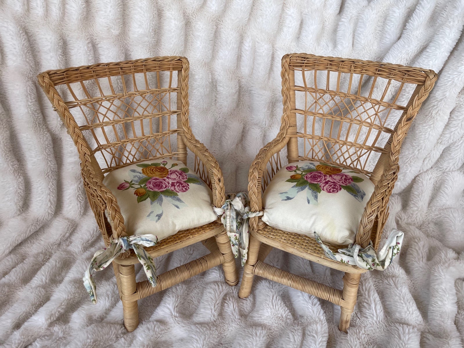 American Girl Doll Samantha Pleasant Company Wicker Chairs