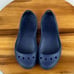 Womens Crocs Kadee Blue Comfort Casual Cutout Ballet Flats Shoes Size 8 M GUC