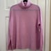 New Pink 100% Cashmere Turtleneck Sweater L