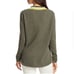 ATM CASHMERE DEEP V-NECK SWEATER SAFARI