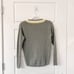 ATM CASHMERE DEEP V-NECK SWEATER SAFARI