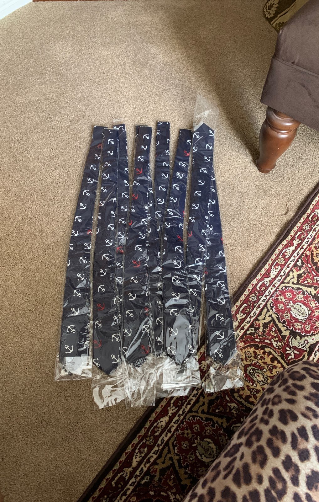 9 anchor slim ties