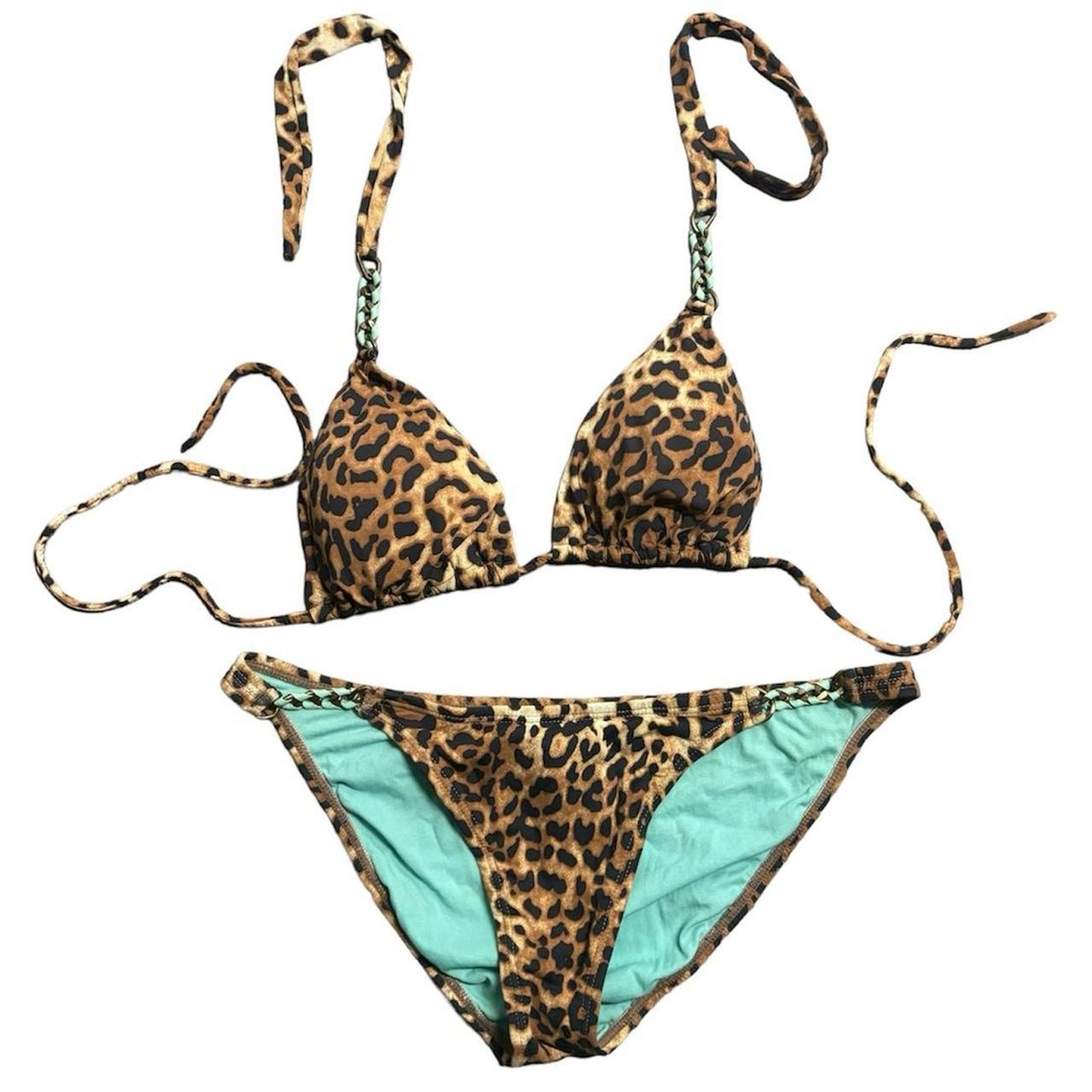 Sofia by VIX Brazilian Bikini Cheetah Leopard Print Bathing Suit Set