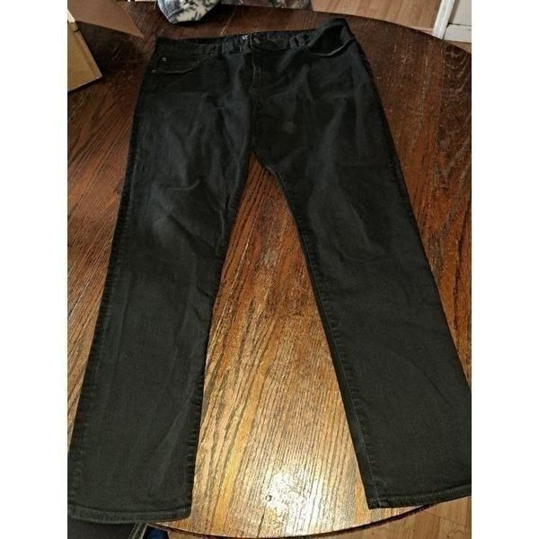 40x32 Gap Denim 612 Black Skinny Jeans Casual Pants with Pockets Belt Loops