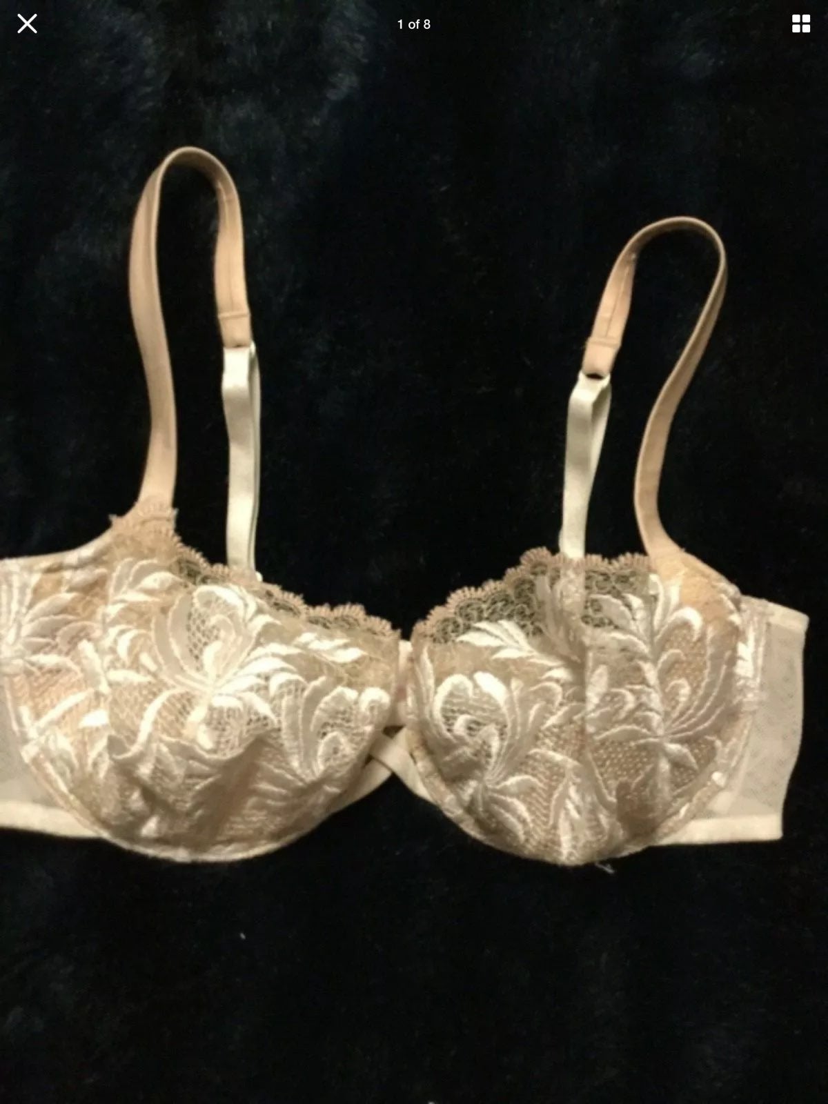 Victoria’s Secret nude white lace bra