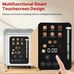 WHALL® Touch Screen Toaster 6 Shade Settings, 2 Slice, Defrost ionFuncts, Cancel