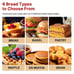WHALL® Touch Screen Toaster 6 Shade Settings, 2 Slice, Defrost ionFuncts, Cancel