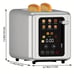 WHALL® Touch Screen Toaster 6 Shade Settings, 2 Slice, Defrost ionFuncts, Cancel