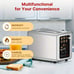 WHALL® Touch Screen Toaster 6 Shade Settings, 2 Slice, Defrost ionFuncts, Cancel