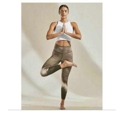 Athleta Tight Leggings XXS Elation Watercolor Stripe 7/8 NWT