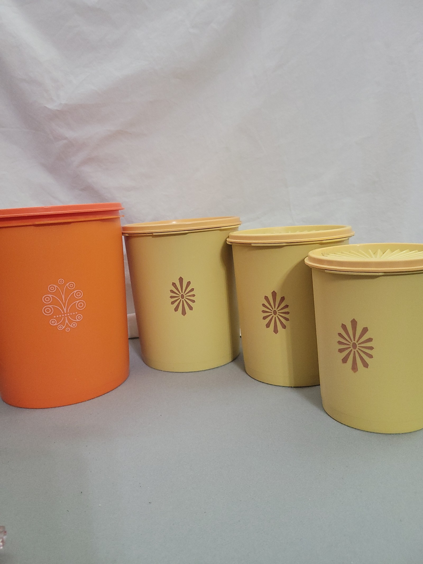 Yellow & Orange Tupperware